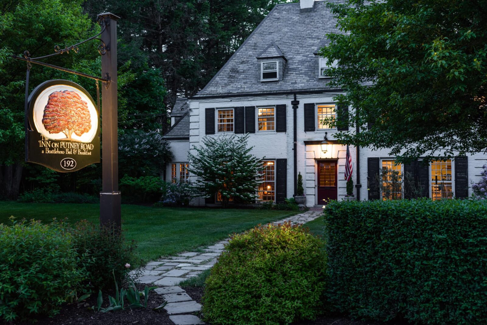 Exterior of our historic Boutique Hotel in Brattleboro