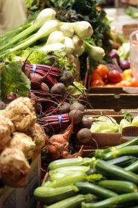 farm fresh vegetables at farmer's market