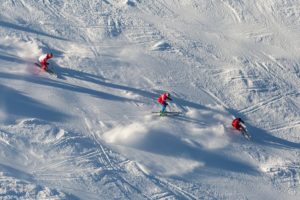 Ski School Aerial View.