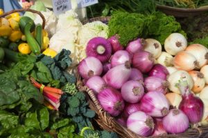 Mixed vegetables at the farmers market