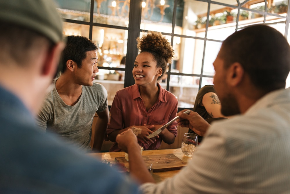 Couples dining out and enjoying the top restaurants in downtown Brattleboro