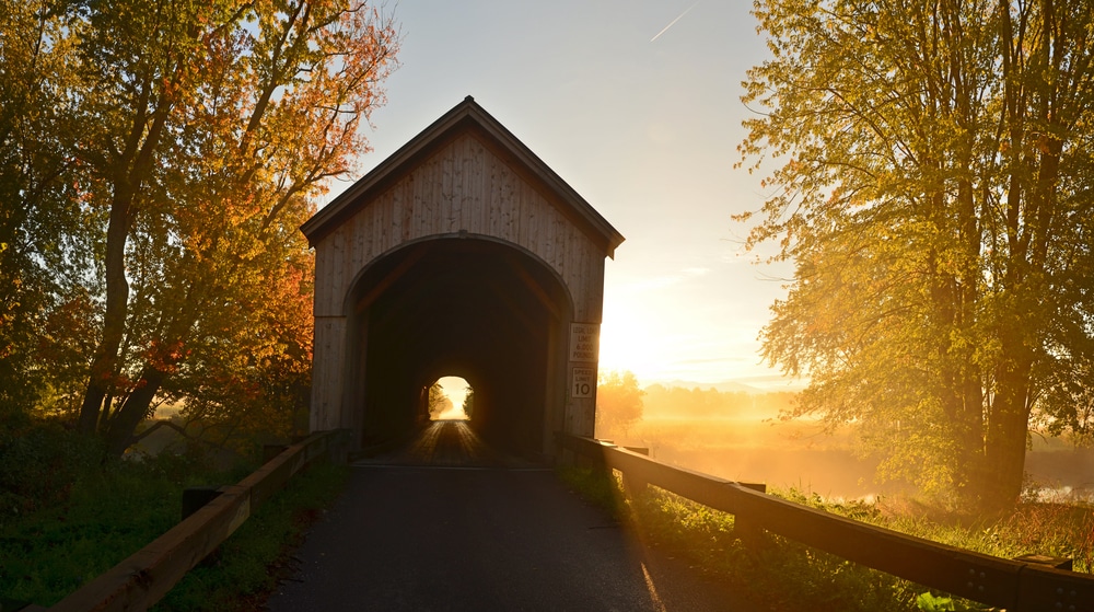 Enjoy a tour of the best Vermont Covered Bridges like this one, near our Brattleboro, VT Bed and Breakfast