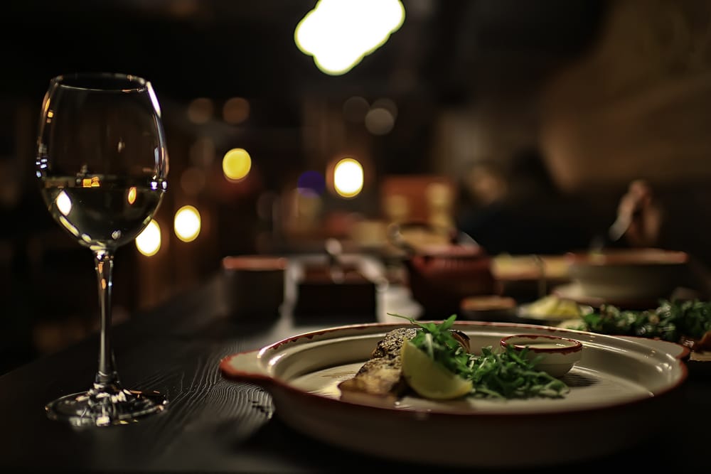 Table setting at one of the most romantic restaurants in Brattleboro, VT